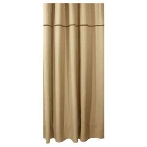  Texture Fabric Shower Curtain With Cutwork Accent, 72 X 72, Long 