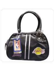  Los Angeles La Lakers black Bowler Round Mesh Small Tote Handbag Bag 