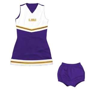  LSU Tigers Louisiana State Toddler Cheer Dress Set Sports 