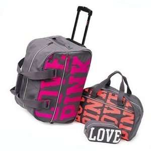   Secret * Pink * Three Piece Travel Luggage Set 
