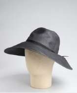 Grace Hats charcoal straw bow detail sun hat style# 317441301