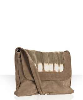 Zara Terez camel suede Bleecker flap shoulder bag   up to 70 