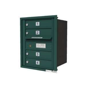   Horizontal Cluster Mailboxes in Forest Green   Front