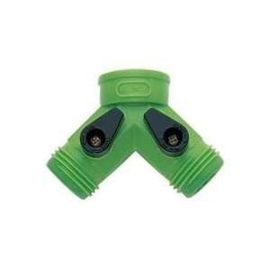  6 PACK TWO WAY HOSE CONNECTOR, Color GREEN (Catalog 