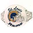 NFL CHICAGO BEARS HAND PAINTED PEWTER RING SIZE 12  