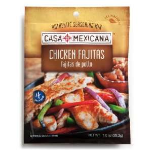 Casa Mexicana Chicken Fajitas Seasoning Mix, 1 Ounce Bags (Pack of 12)