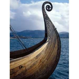  Oseberg Replica Viking Ship, Norway Premium Photographic 