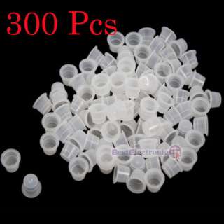 300 Ink Caps Small Plastic Cups Tattoo Supplies #16  