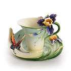 FZ01671 Franz Porcelain butterfly cup/set FREE spoon