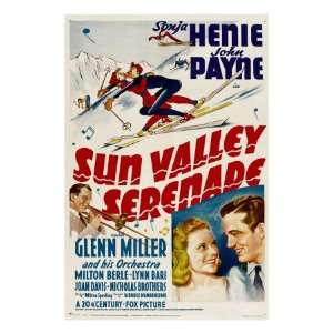 Sun Valley Serenade, Glenn Miller, Sonja Henie, John Payne, 1941 Movie 