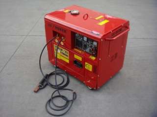 6500 Watts Quiet portable Diesel Generator Welder combo Electric 