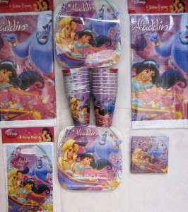 NEW* ALADDIN JASMINE party 16 guests 2 table cover  