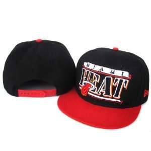    Wholesale NBA Miami Heat Black Snapback Hat