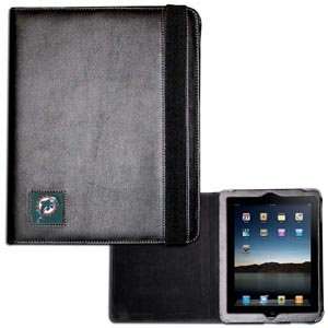 NFL Football Miami Dolphins Leather iPad Case with Enameled Team Logo 