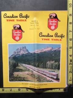   Pacific Railroad Train Public Time Table Timetable System Folder A
