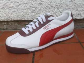 BRAND NEW PUMA ROMA TRAINERS WHITE UK WOMENS SHOES LEATHER SNEAKERS 