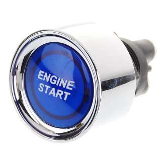 Blue Light Push Start Ignition Switch /Racing Sport Car  