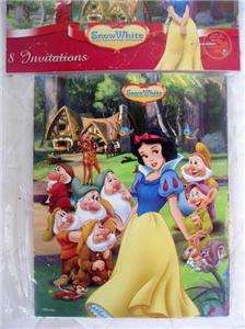 PRINCESS Snow White Party Favor INVITATIONS SPANISH x16  