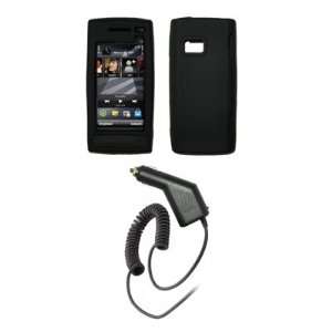  Nokia X6   Black Soft Silicone Gel Skin Cover Case + Rapid 