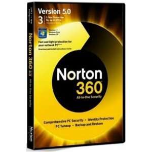  Norton 360TM Version 5.0   1 Year Protection for up to 3 