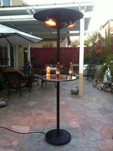 Electric Patio Heater Outdoor Free Stand Infrared Radiant w/20 in 