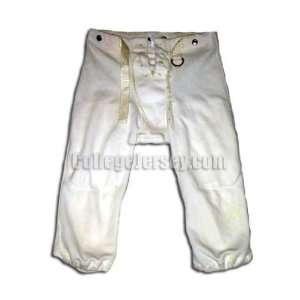  White No. Game Used Notre Dame Football Pair of Pants 