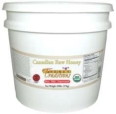 Organic Canadian Raw Honey   15 lb. pail