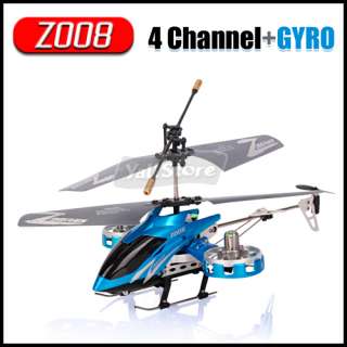   4CH Metal RC Helicopter 4 Channel IR Remote Control LED Heli w/ Gyro