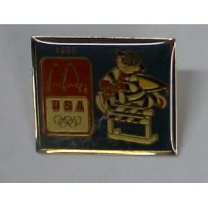  Vintage Enamel Pin Mcdonalds Hamburglar Olympics 