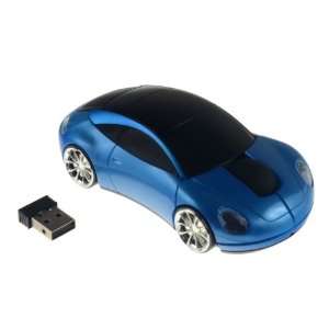  2.4GHz Wireless 3D Car Sharp Optical Mouse Mice Blue 