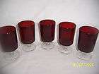 Arcoroc Ruby Red Stemware France  