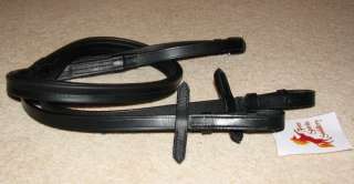 FSS German Leather Flexible SOFT SMOOTH Rubber Reins  