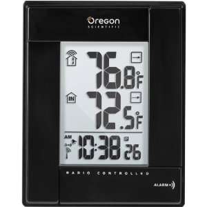  Black Wireless Indoor/Outdoor Thermometer With At