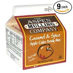   Apple Cider Drink Mix, Caramel and Spice, 5 Ounce Cartons (Pack of 9