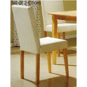   Parsons Dining Chair/Chairs w/Beech Finish Legs