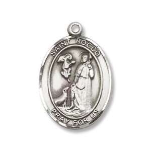   Sterling Silver Medal with 18 Sterling Chain Patron Saint of Birdflu