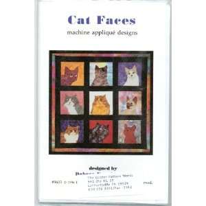  Cat Faces Machine Applique Design Quilt by Debora 