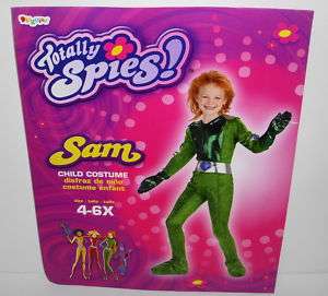 Totally Spies Sam Girls Spy Costume Child 4 6X #5855  