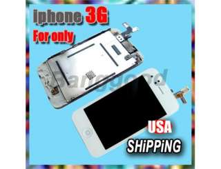 For iPhone 3G White Full Assembly LCD Display Digitizer Touch Screen 