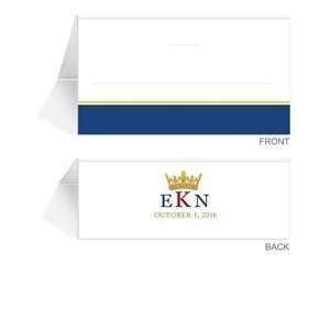  170 Personalized Place Cards   Monogram Crown Obvious 