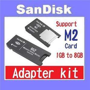 MD SANDISK M2 MS PRO DUO CARD ADAPTER FIT PSP 4GB 8GB  