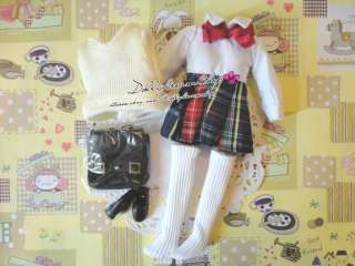Licca doll wear School Uniform outfit set  
