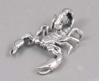 5g STUNNING BABY SCORPION 925 STERLING SILVER PENDANT  