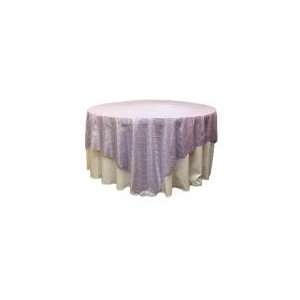  Wholesale wedding Pintuck 90 square Overlay   Lavender 