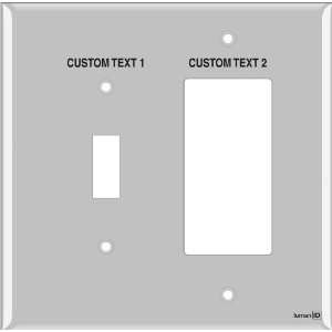   Light Switch Labels 1 Toggle 1 Decora (plastic   midway size) Home