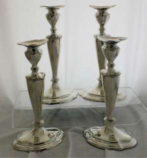 Reed & Barton Sterling Silver Candlesticks Set of four  