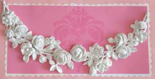 Shabby Cottage Chic Large ROSE Swag Furniture APPLIQUE  