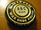 Vtg Black ABC Griffin Wax Shoe Polish