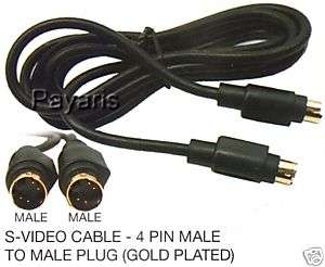 25 Ft 4 Pin S Video Cable SVIDEO M M HDTV/DVD/VCR/DSS  