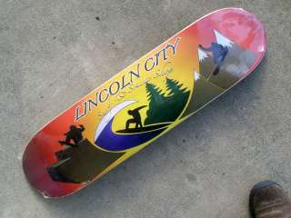 lincoln city surf & skate skateboard oregon deck snow  